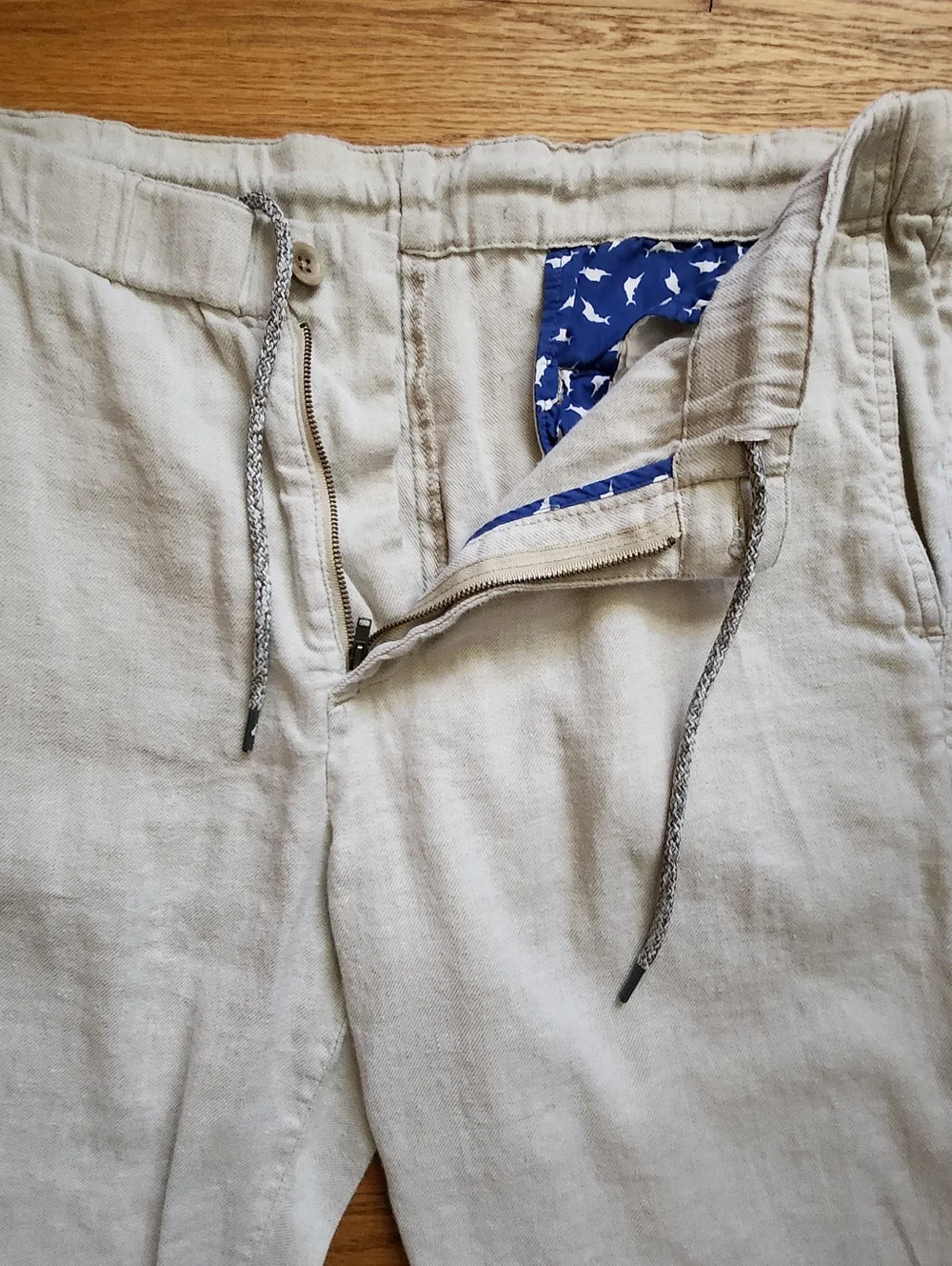 Tommy Bahama-Beach Linen Cropped Length Drawstring Waist Size XL